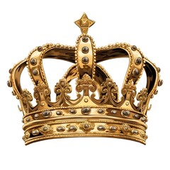 golden crown isolated 