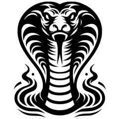 Naklejka premium Cobra head silhouette