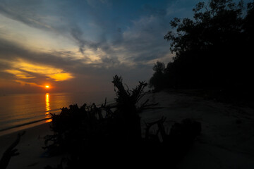 A moment of relaxation at the amazing sunrise.