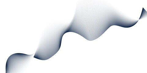 Abstract modern background, curved lines. Web wavy banner geometric shape with digital flowing presentation and creative vector design