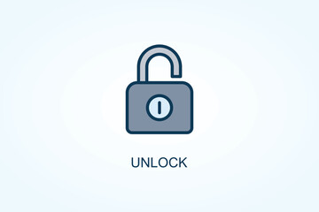 Unlock Vector  Or Logo Sign Symbol Illustration