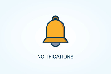 Notifications Vector  Or Logo Sign Symbol Illustration