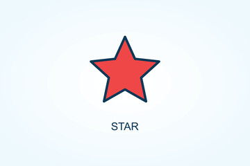 Star Vector  Or Logo Sign Symbol Illustration