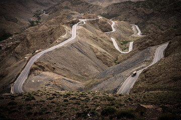 winding road in the mountains