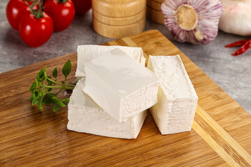 Greek traditional organic feta cheese