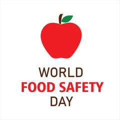 World food safety day vector design eps file