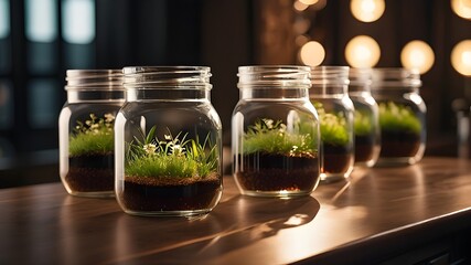 jars with herbs