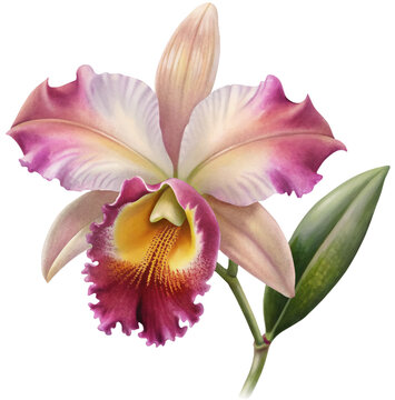 Cattleya Orchid, GENERATIVE AI