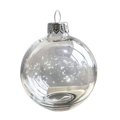 silver christmas ball