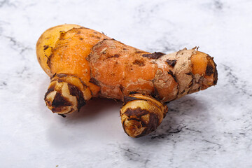 Fresh curcuma root for cooking