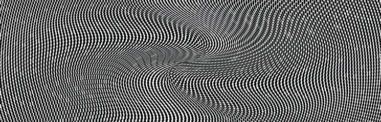 Gradientt dark wavy halftone dotted pattern. Vector illustration
