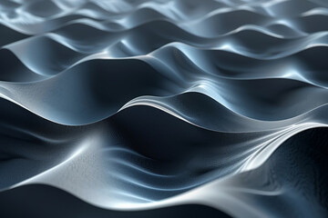 A close up view of a wavy surface, showcasing the intricate patterns and textures created by the waves