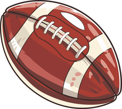 recommend clip art: American football ball clipart design illustration