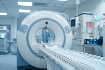 Obraz premium Sophisticated medical diagnostic equipment for MRI and CT scans. Generative Ai