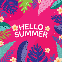 hello summer background