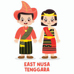 Traditional indonesian clothes from East Nusa Tenggara