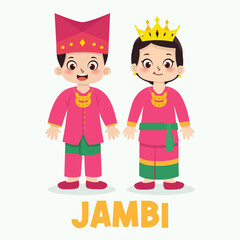Traditional indonesian clothes from Jambi