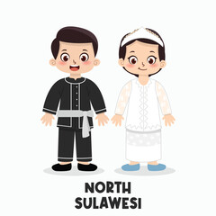 Traditional indonesian clothes from North Sulawesi