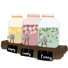 Drinking water jar in wedding.