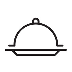 Serving Platter Line Icon