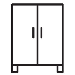 Cupboard Line Icon