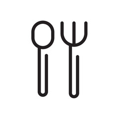 Cutlery Line Icon
