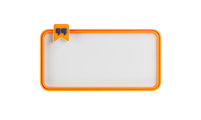 3d rendering quote frames box blank templates realistic Minimal text info design box banner Design