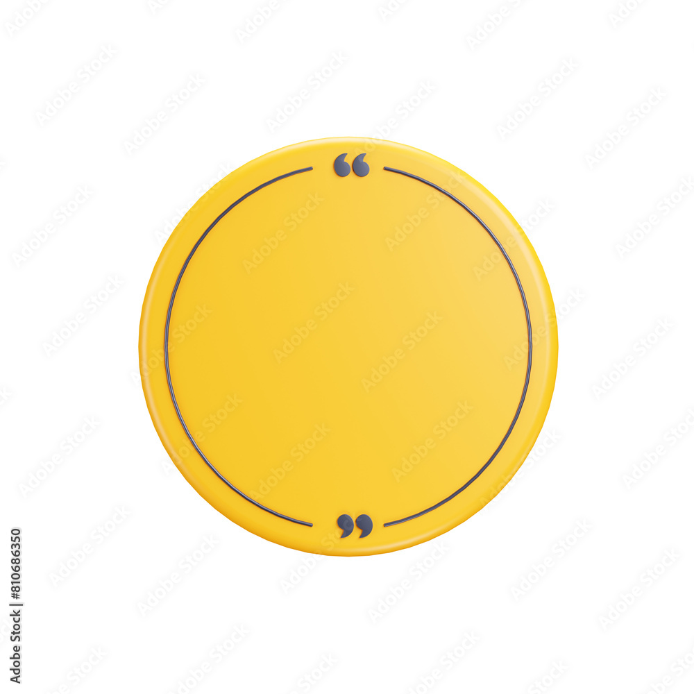 Poster 3d rendering quote frames box blank templates realistic minimal text info design box banner design