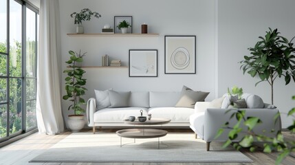 Elegant Modern Living Room with Artistic Decor