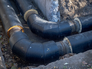 Changing hot and cold water pipes in the center of Bucharest