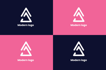 letter ac logo, letter c and home icon abstract logo, logomark, brandmark