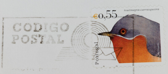stamp vintage retro old paper bird post letter mail bird red
