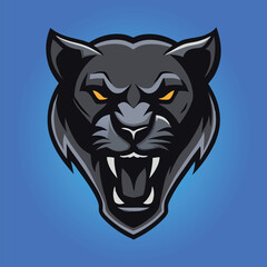 Panther mascot logo design panther vector illustration
