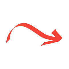 Obraz premium red highlight marker doodle