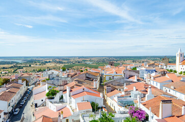 view of the medieval village of Avis, Alentejo region. Portugal.