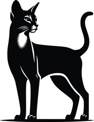 cat silhouette vector