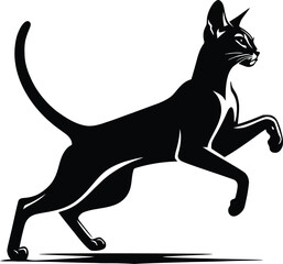 cat silhouette vector