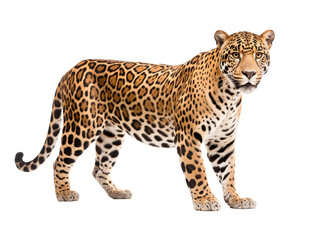 Fototapeta premium jaguar isolated on transparent background