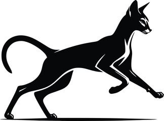 cat silhouette vector