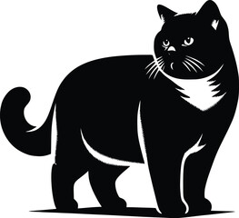 cat silhouette vector