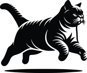 cat silhouette vector