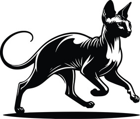 cat silhouette vector