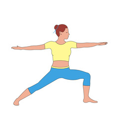 Woman practicing yoga. International yoga day.