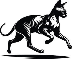 cat silhouette vector