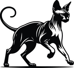 cat silhouette vector