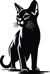 cat silhouette vector