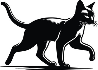 cat silhouette vector