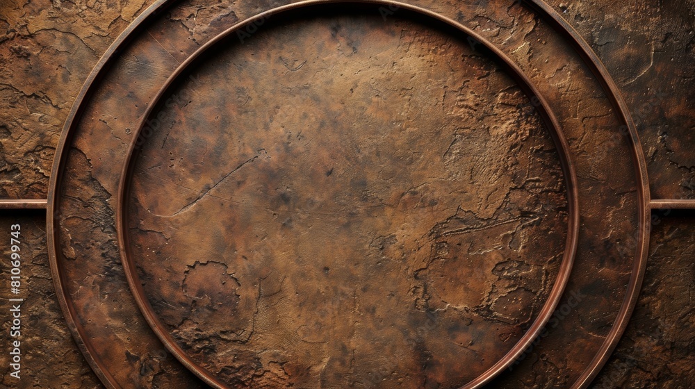 Fototapete circles along the edges of the page framing a blank space in the center for symbol or text.