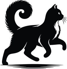 cat silhouette vector