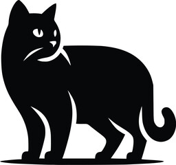 cat silhouette vector
